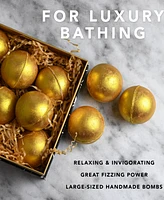 Lovery 10-Pc. 24K Gold Bath Bomb Spa Balls Gift Set