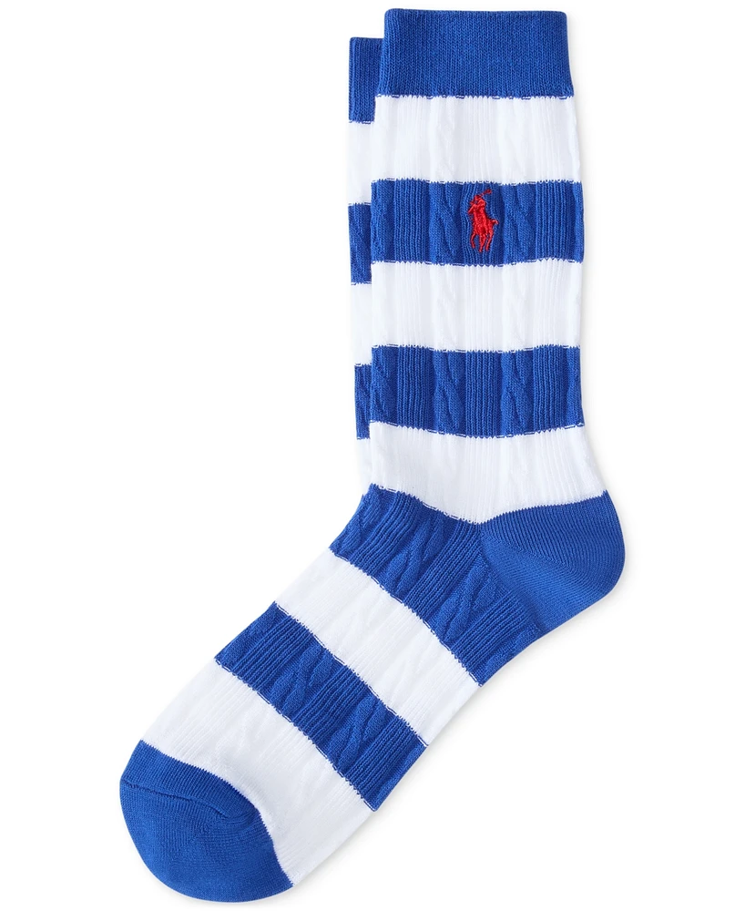 Polo Ralph Lauren Women's Rugby Cable-Knit Socks