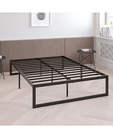 Slickblue High Heavy Duty Metal Platform Bed Frame for Sturdy Support