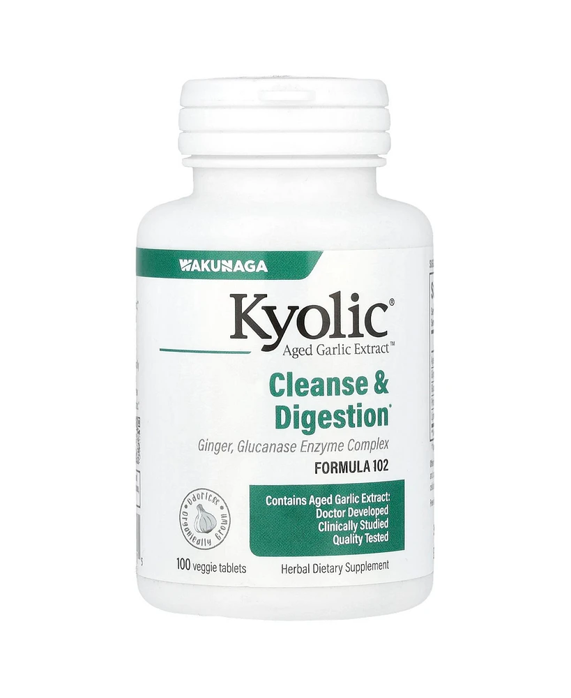 Kyolic #102 Garlic W/Enzyme Veg 100 Tab