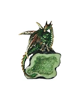 Fc Design "2-pc Set" 5.5"H Green Dragon on Green Faux Crystal Stone Figurine Statue Ornament Home Room Office Decor and Perfect Ideas for Housewarming