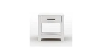 Slickblue Farmhouse Traditional Rustic Pine Wood 1-Drawer Nightstand Bedside Table for Bedroom Storage and Charm