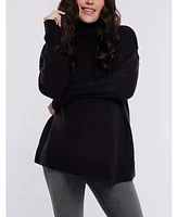 Motherhood Maternity Turtleneck Long Sleeve Knit Sweater