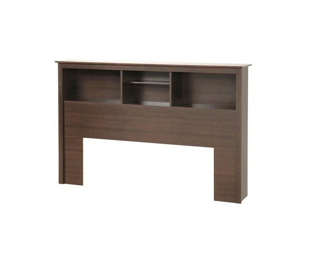 Slickblue Storage Headboard with Built-In Bookcase - Ideal for Organizing Your Space