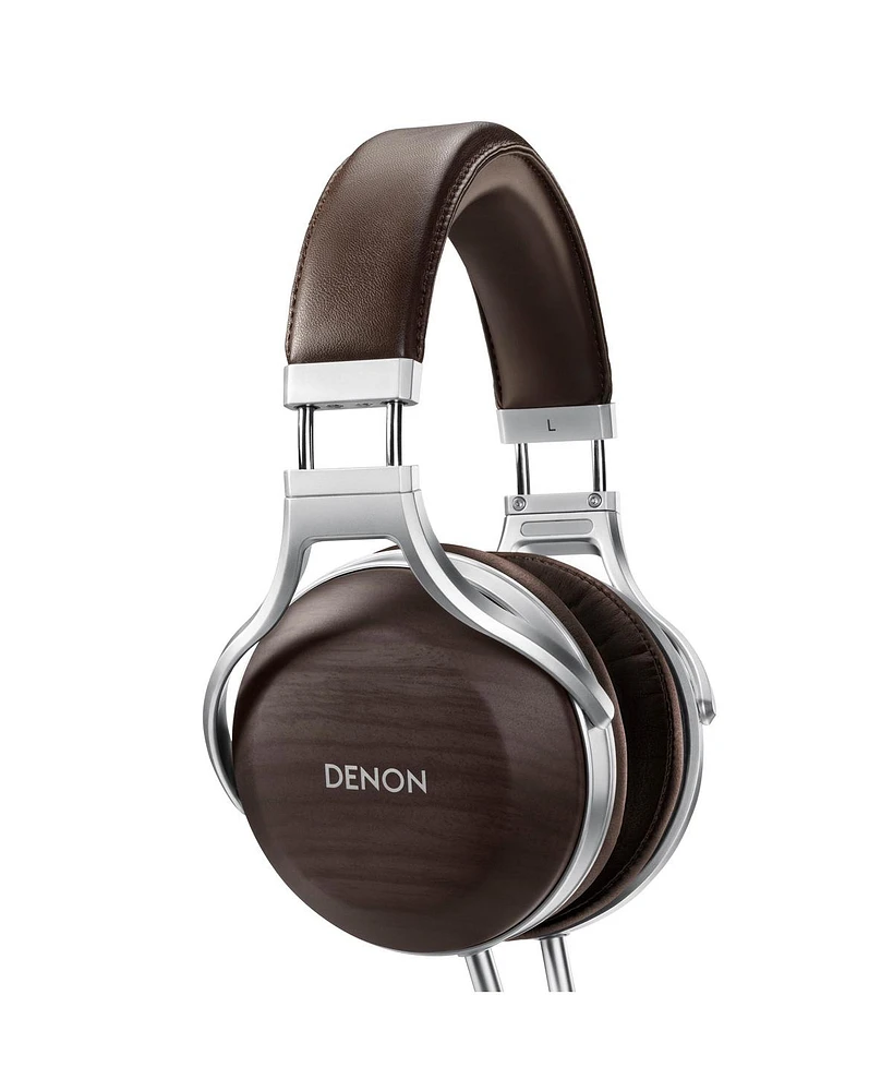 Denon Ah-D5200 Over-Ear Headphones (Zebrawood)