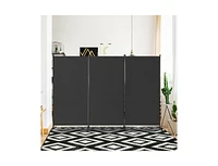 Slickblue 3-Panel Room Divider Screen with Steel Base and Heavy Duty Hinges