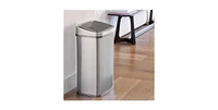 Slickblue Motion Sensor 13-Gallon Stainless Steel Kitchen Trash Can with Lid