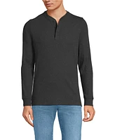 Lands' End Men's Long Sleeve Rib Henley