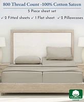 California Design Den Luxury Bed Sheets Set - 800 Thread Count 100% Cotton Sheets, Deep Pocket, Soft
