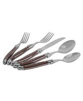 French Home Laguiole 20 Piece Stainless Steel Flatware Set, Service for 4