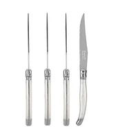 French Home Laguiole Connoisseur 4-Piece Steak Knife Set with Handles