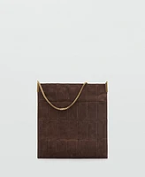 Mango Women's Split Leather Bag