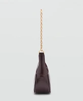 Mango Women's Chain Detail Double Handle Bag