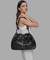 Karl Lagerfeld Paris Desiree Large Leather Hobo