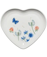 Fiesta Breezy Floral Heart Shaped Plate 9"