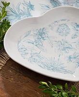 Fiesta Botanical Floral Heart Shaped Plate 9"