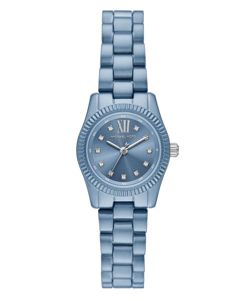 Michael Kors Women's Limited-Edition Lexington Three-Hand Chambray Blue Stainless Steel Watch, 26mm