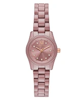 Michael Kors Women's Limited Edition Lexington Three-Hand Smokey Rose Stainless Steel Watch, 26mm