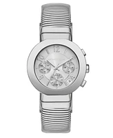 Michael Kors Women's Gramercy Chronograph Silver-Tone Stainless Steel Watch, 36mm