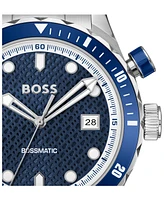 Hugo Boss Men's Bossmatic Silver Stainless Steel Watch