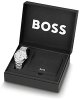 Hugo Boss Men's Strike C Silver Stainless Steel Watch, 41mm