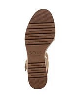 Soul Naturalizer Women's Graciela Round Open Toe Wedge Sandals