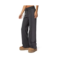 Edikted Women's Chandler Waffle Sweatpants