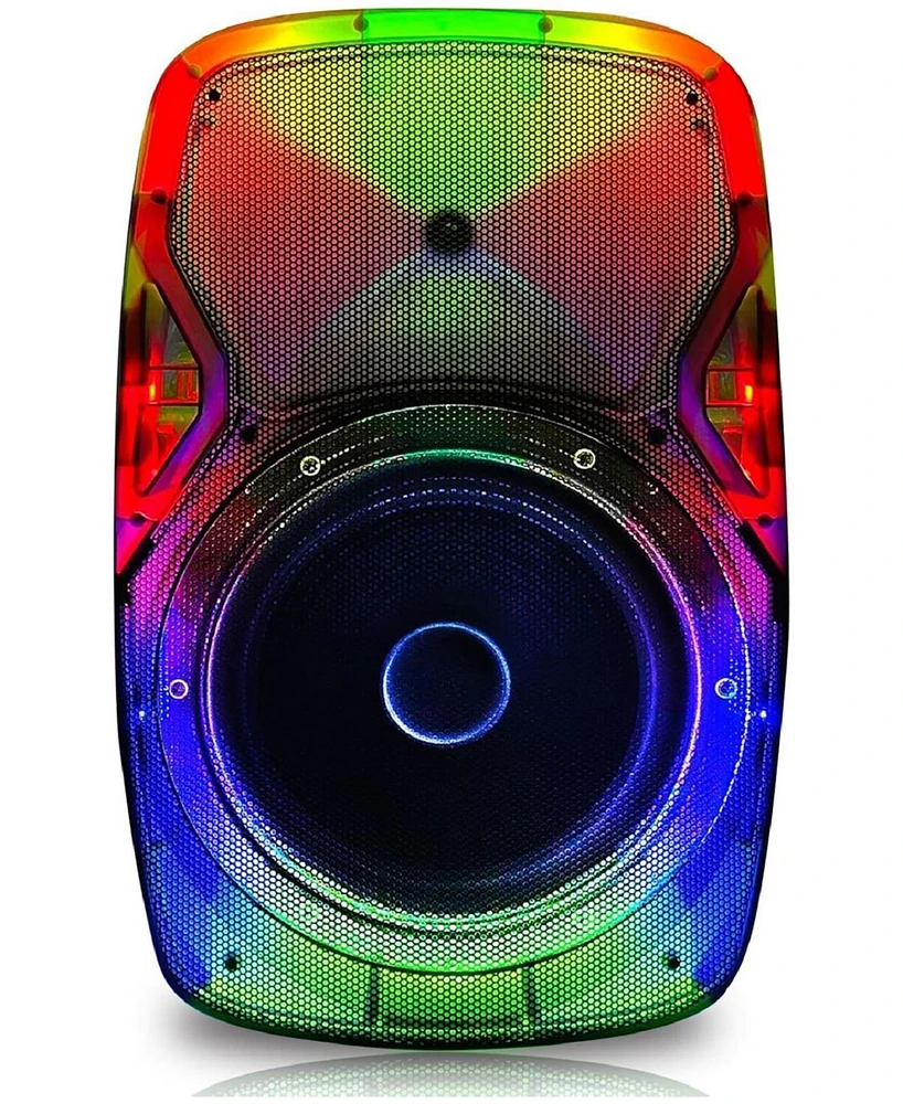 Toptech Star-115 Bluetooth Speaker, 15" Woofer, Flame Lights