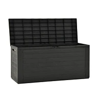 vidaXL Patio Storage Box Anthracite 45.7"x17.3"x21.7"