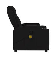 vidaXL Fabric Recliner Chair with 6-Point Vibration Massage, Adjustable Backrest & Footrest, Cup Holders, Side Pocket, Padded Seat