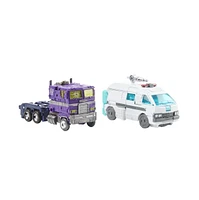 Transformers Wfc-GS17 Shattered Glass Optimus Prime and Ratchet Generations Selects War for Cybertron Trilogy