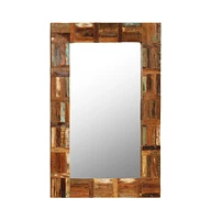 vidaXL Wall Mirror Solid Reclaimed Wood 23.6"x35.4"