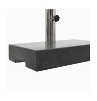 vidaXL Parasol Base Granite Rectangular 55.1 lb