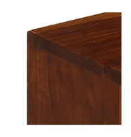Tv Stand with 3 Drawers 43.3"x13.8"x19.7" Solid Wood Acacia
