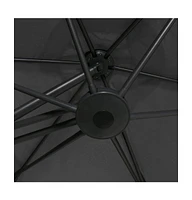 vidaXL Garden Parasol with Steel Pole 118.1" Anthracite