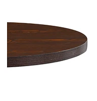 vidaXL Bistro Table Dark Brown 31.5" Mdf
