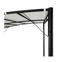 Garden Sunshade Awning 118.1"x118.1"x100.4" Cream