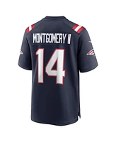 Nike Men's Ty Montgomery Navy New England Patriots Game Jersey