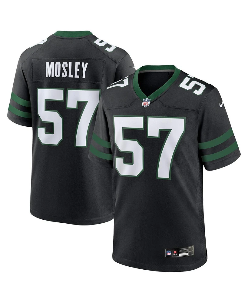 Nike Men's C.j. Mosley Legacy Black New York Jets Alternate Game Jersey