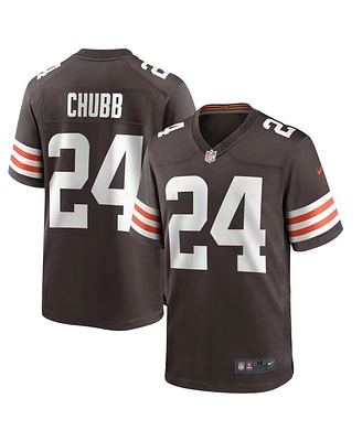 Nike Men's Nick Chubb Brown Cleveland Browns Player Game Jersey