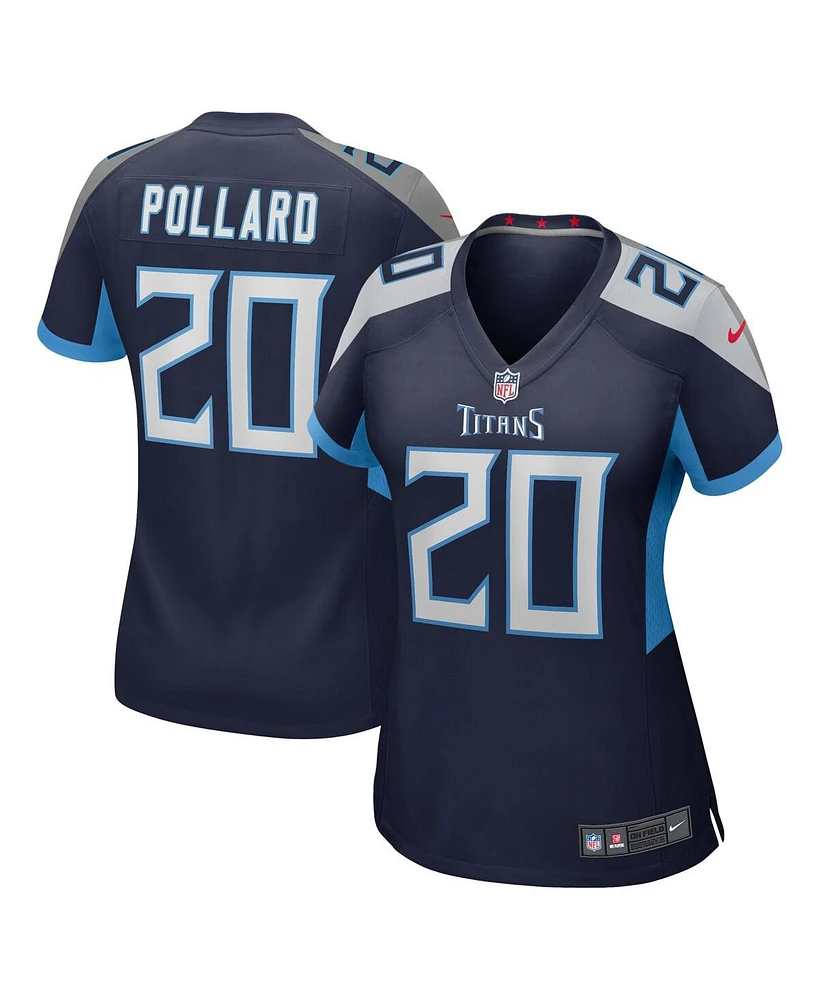 Nike Women's Tony Pollard Navy Tennessee Titans Game Player Jersey