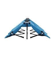 vidaXL Two Person Folding Sun Lounger Steel