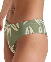 Roxy Juniors' Printed V-Waist Cheeky Bikini Bottoms