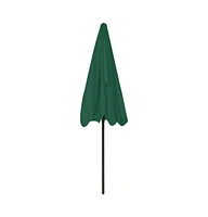 vidaXL Beach Parasol Green 78.7"x49.2"