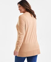 Style & Co Plus Tunic Sweatshirt, Exclusively at Macy's