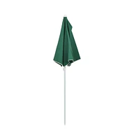 Garden Half Parasol with Pole 70.9"x35.4" Green