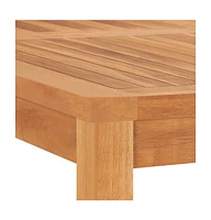 vidaXL Patio Dining Table 47.2"x47.2"x30.3" Solid Teak Wood