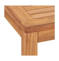 vidaXL Patio Dining Table 55.1"x31.5"x30.3" Solid Teak Wood