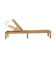 vidaXL Sun Lounger Solid Teak Wood