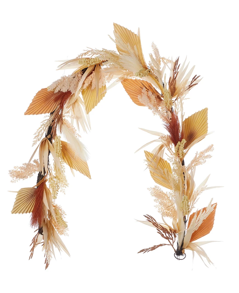 Seasonal 6" Pampas and Palm Garland